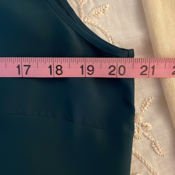 🎄 Nic + Zoe Green Sleeveless Top size L Large NWOT - Picture 4 of 7